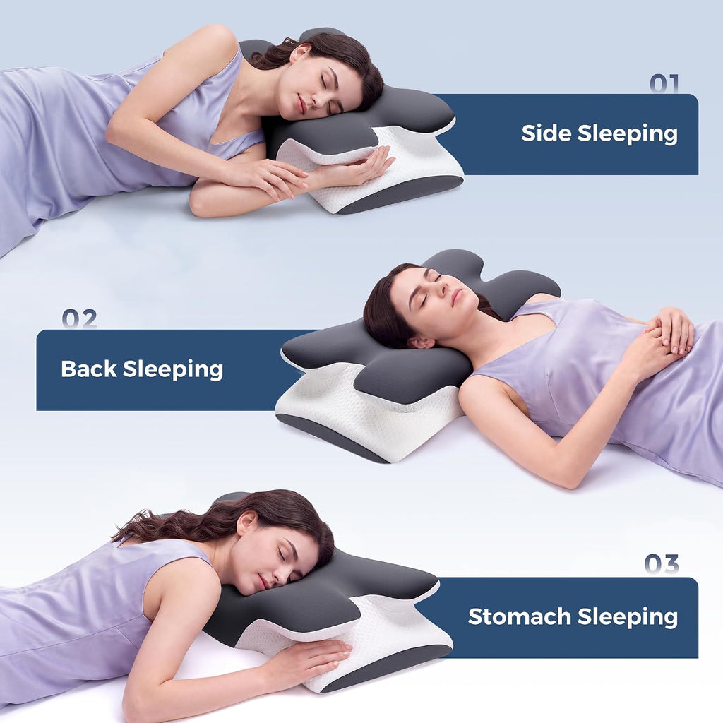 Cervical Neck Pillow, Ergonomic Neck Support Pillow for Sleeping