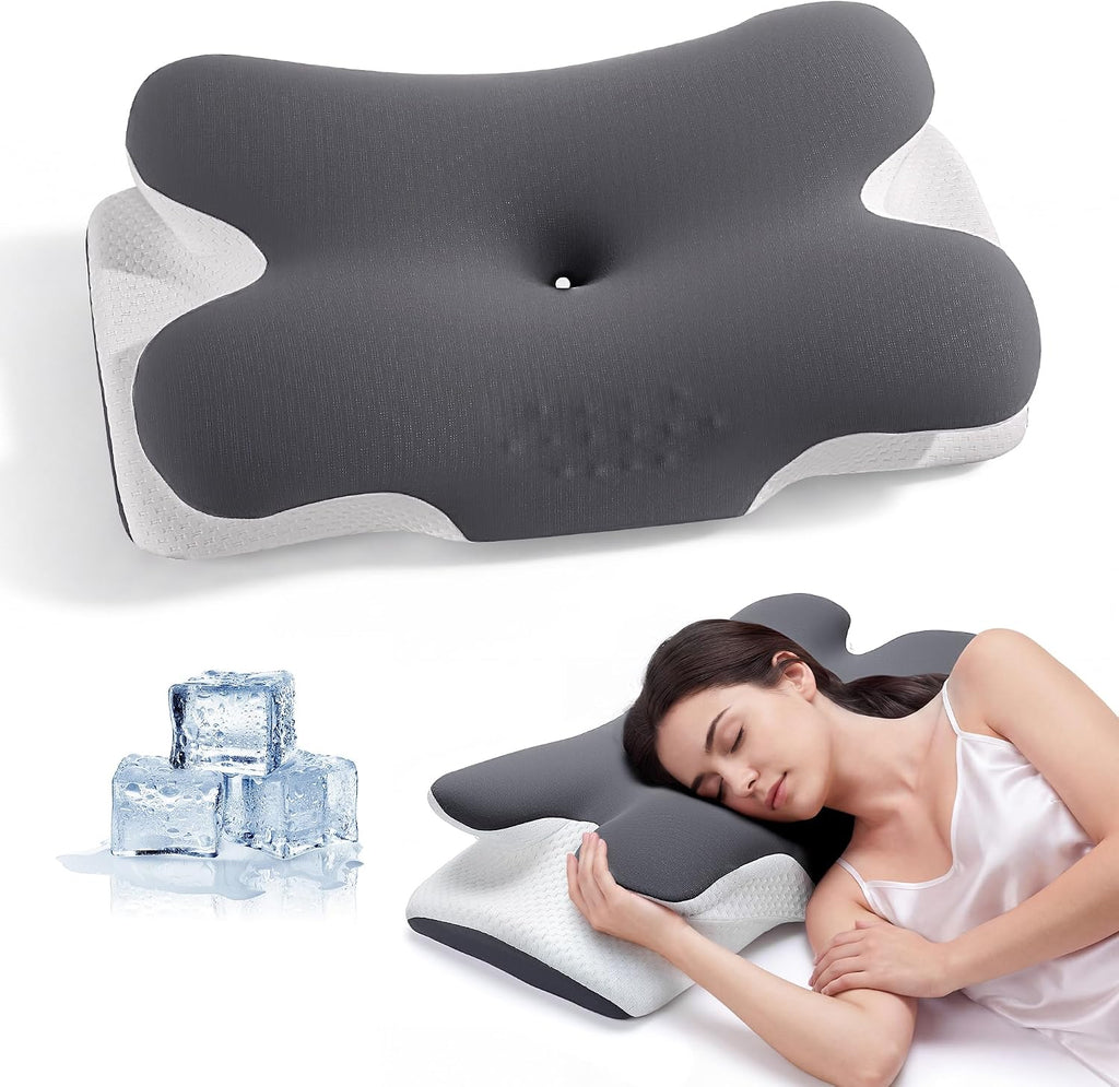 Cervical Neck Pillow, Ergonomic Neck Support Pillow for Sleeping